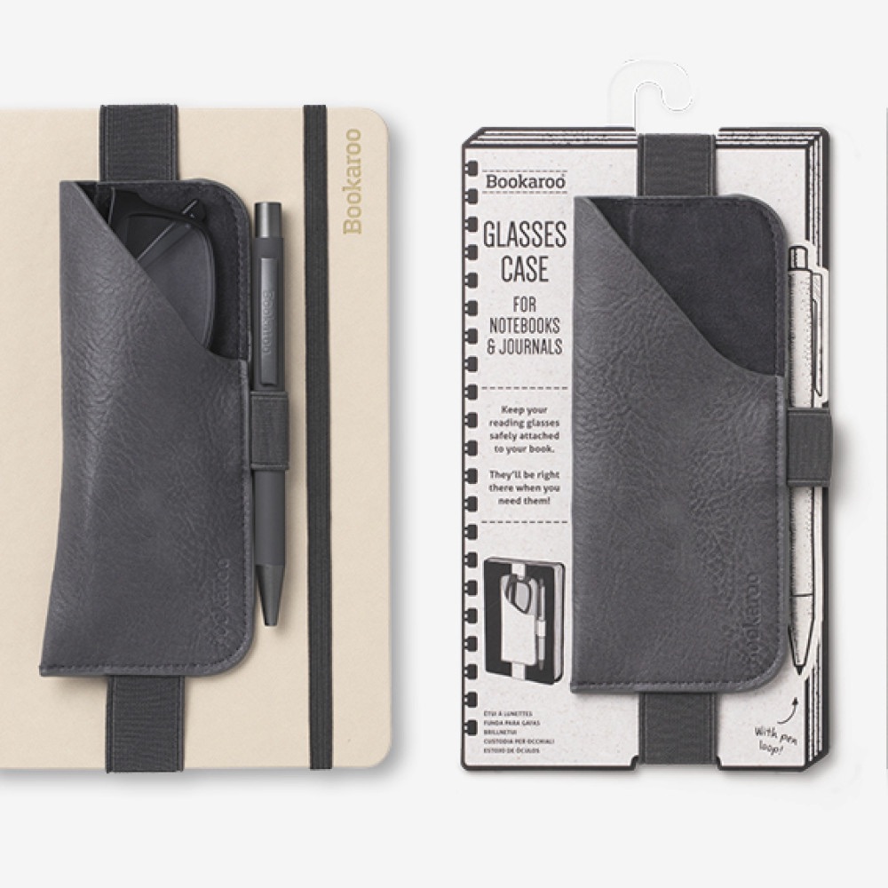 Glasses & Pen Case in Black