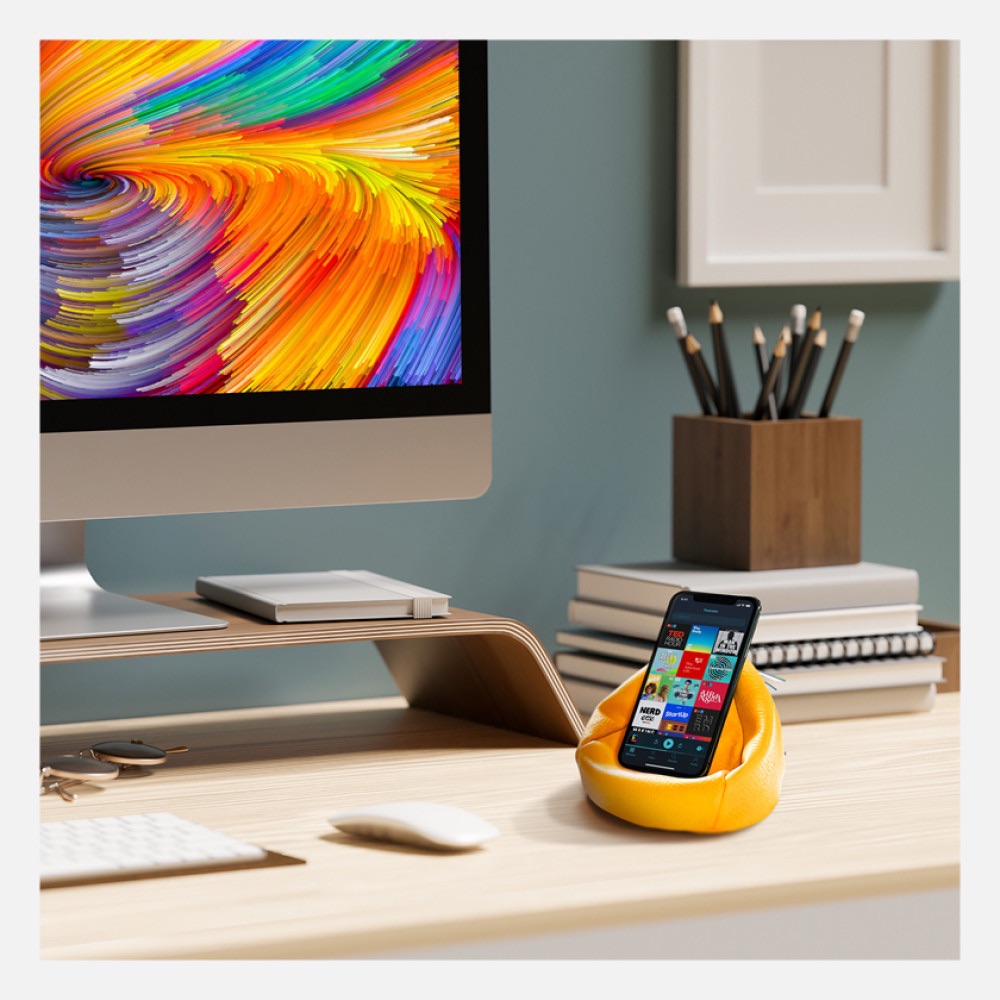 Phone Bean Bag Holder in Charcoal