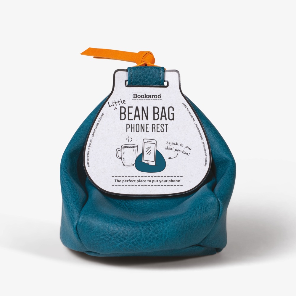 Phone Bean Bag Holder in Teal