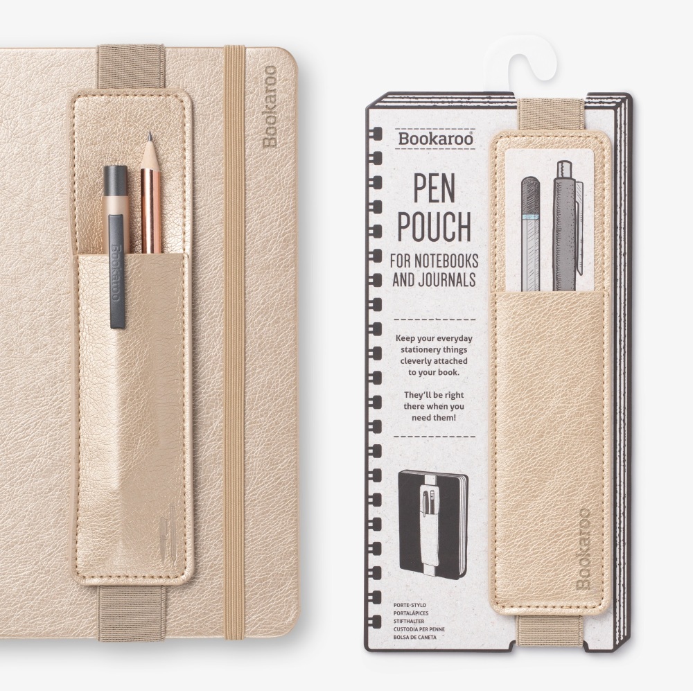 Bookaroo Pen Pouch in Gold