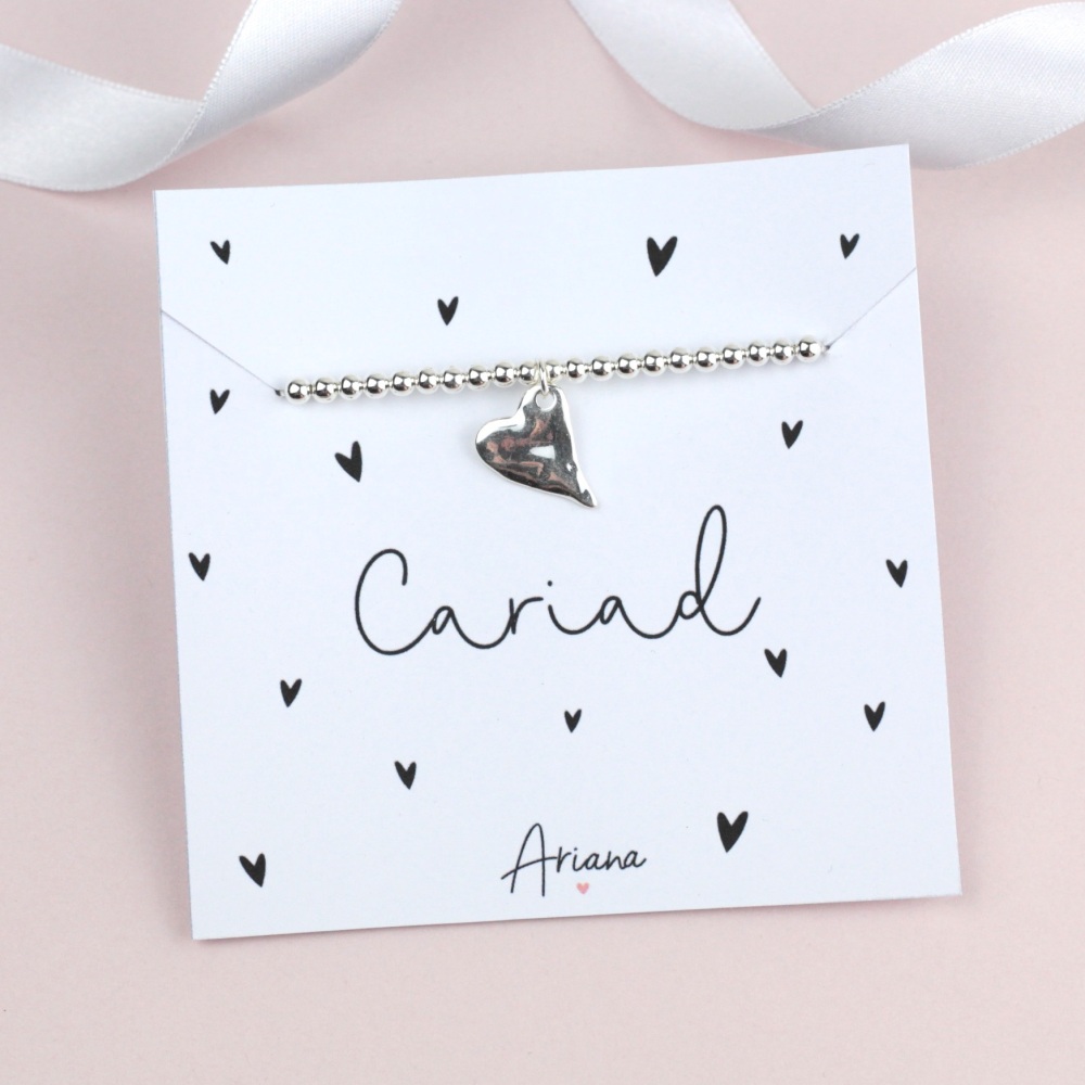 Breichled Cariad Calon | Welsh Love Bracelet by Ariana Jewellery -  Various