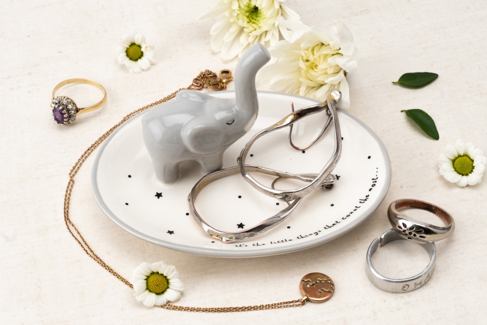 Elephant Ceramic Trinket Dish | It's the little things that count the most Jewellery Dish