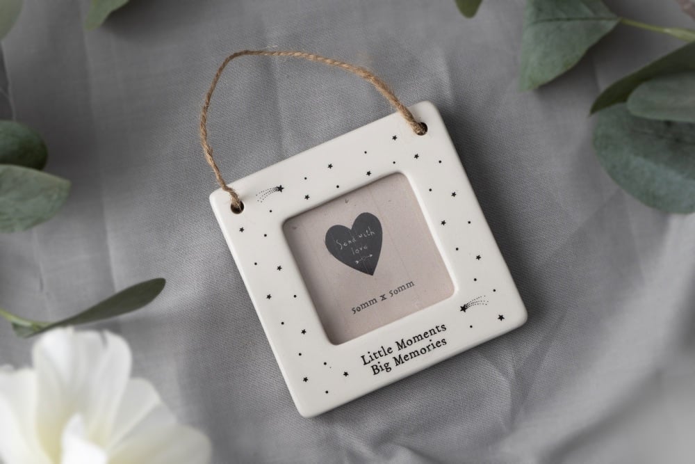 Little Moments Big Memories Ceramic Hanging Photo Frame