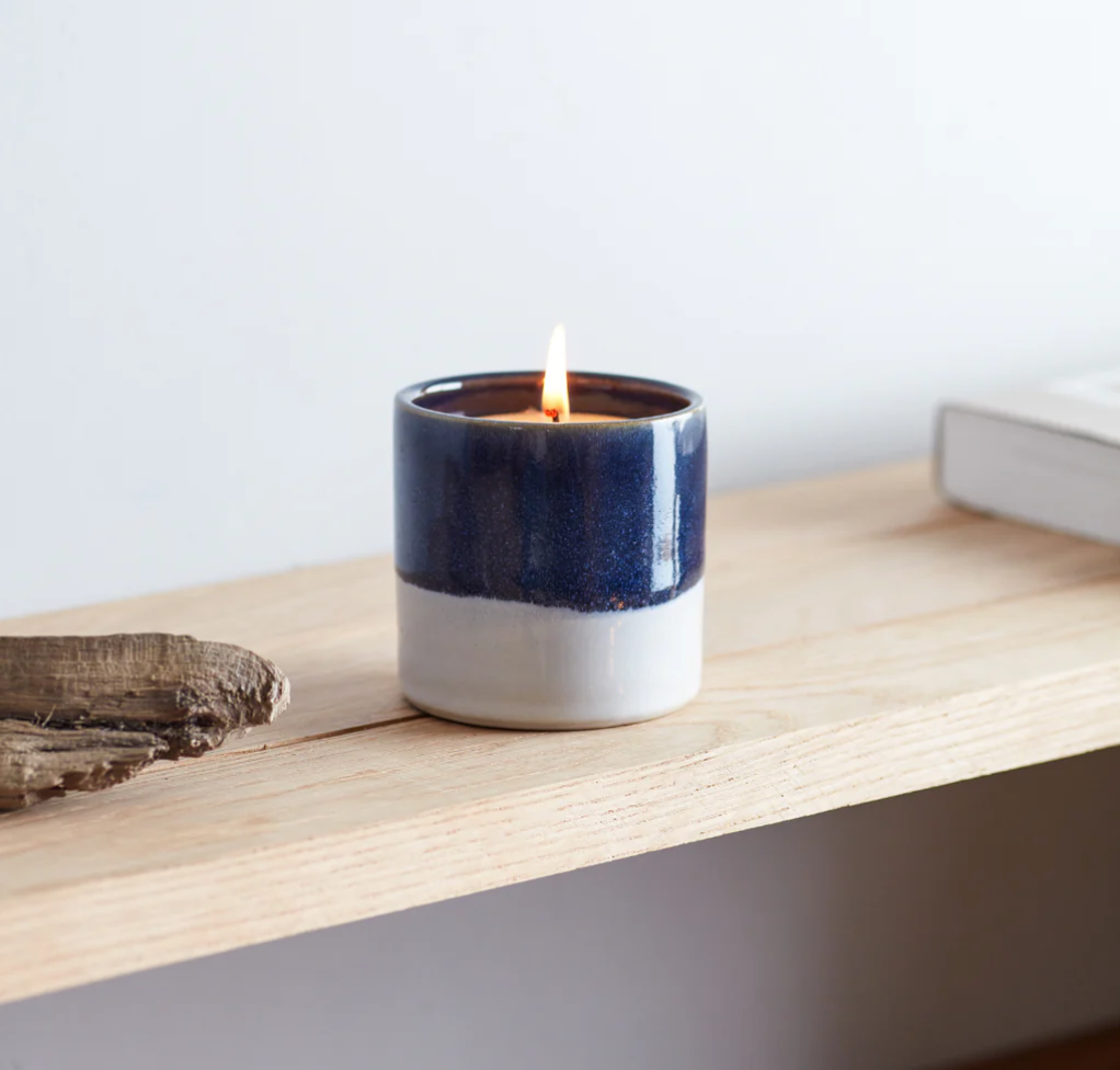 Sea Salt Scented Ceramic Pot Candle | St Eval