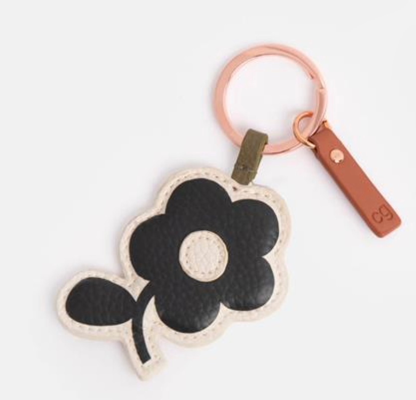 Mono Flower Keyring | Caroline Gardner