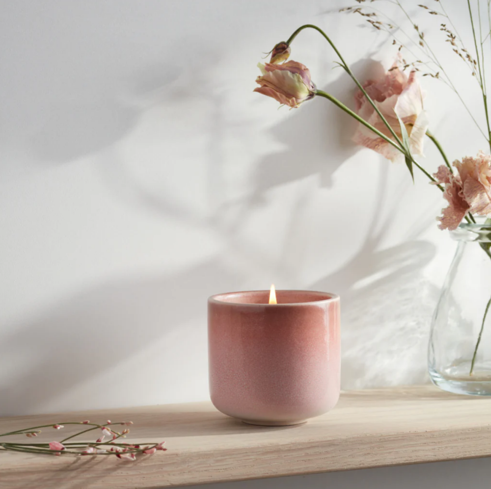 Sweet Pea Scented Ceramic Pot Candle | St Eval