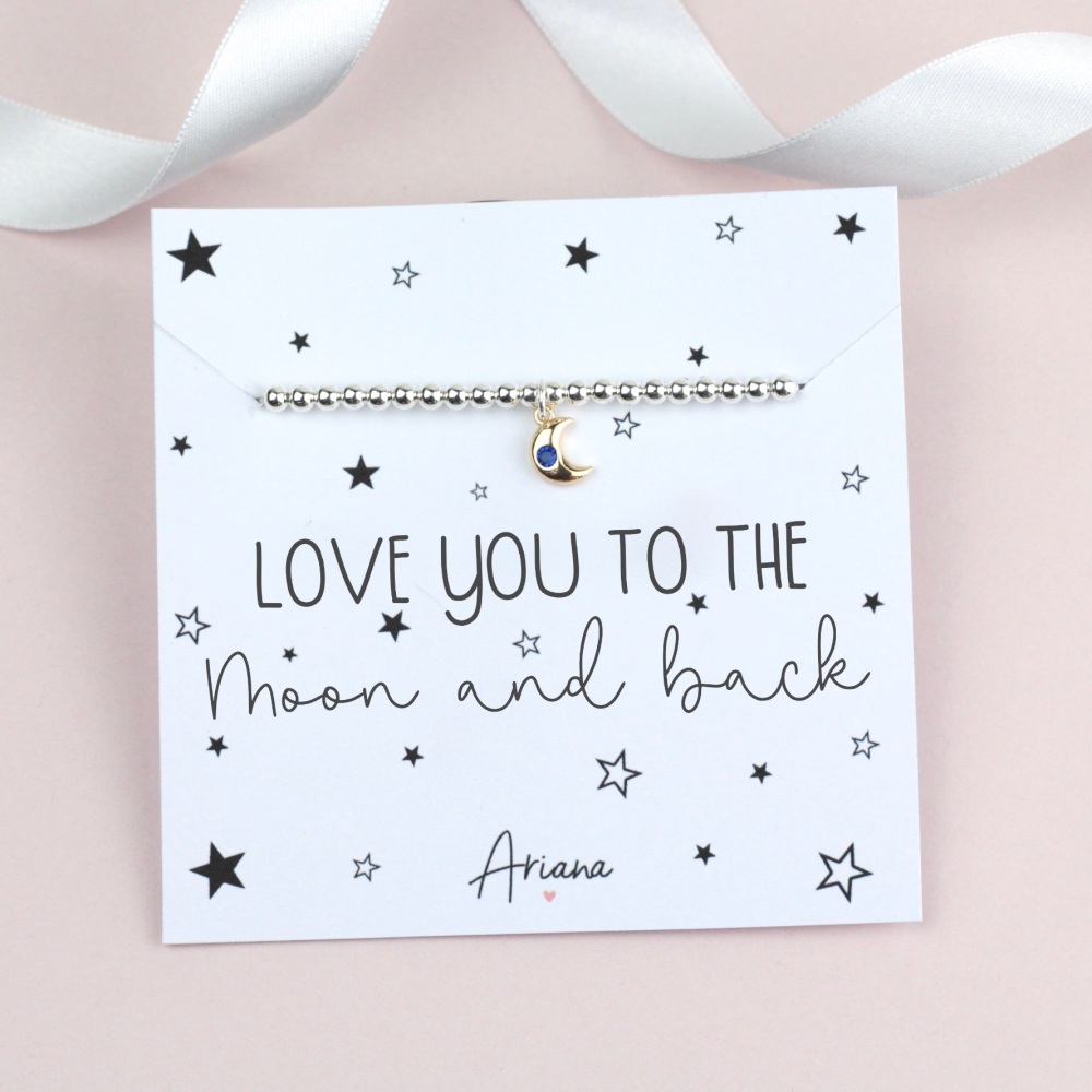 Love you to the Moon and back Bracelet by Ariana Jewellery -  Various Choice