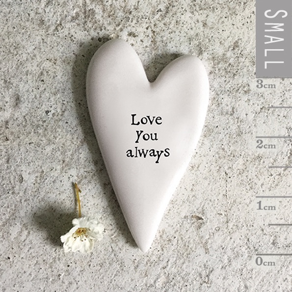 Love you always Ceramic Heart Token | East of India
