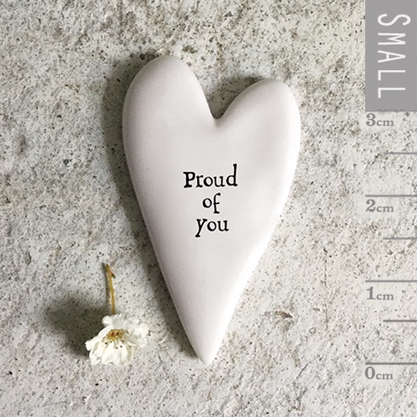Proud of You Ceramic Heart Token | East of India