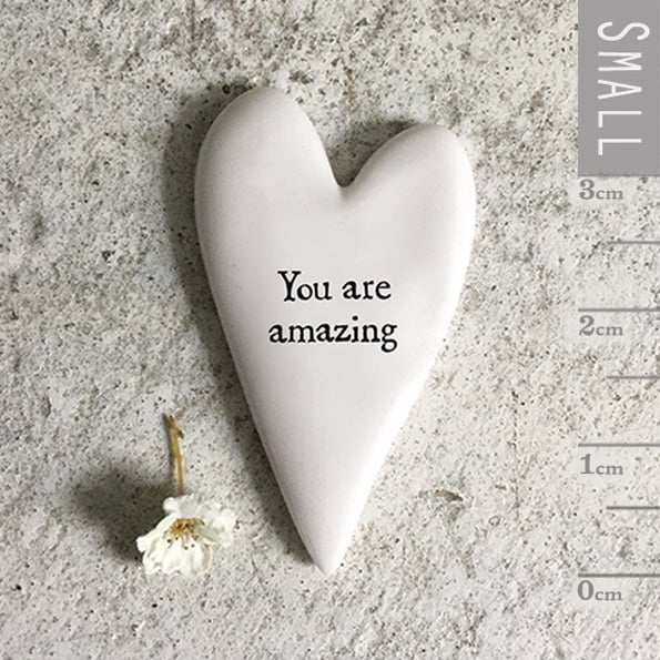 You are Amazing Ceramic Heart Token | East of India