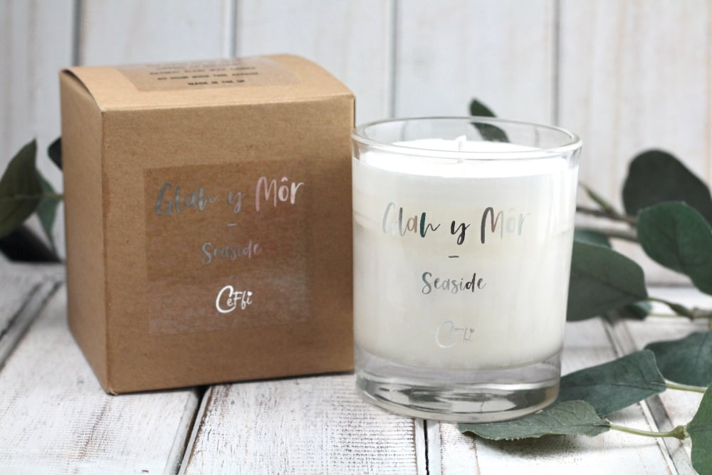 Cannwyll Glan y Môr | Glan y Môr Candle | Natural Plant Wax Large Candle