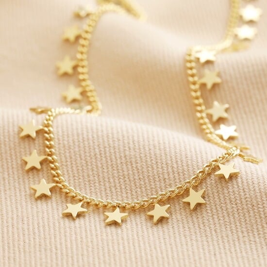 Tiny Star Charm Necklace in Gold | Lisa Angel