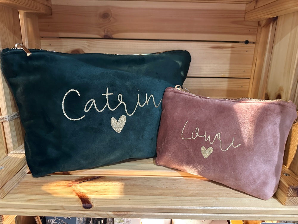 Velvet Personalised Bag - Various Choices