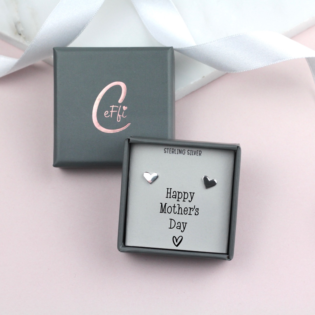 Happy Mother's Day Sterling Silver 925 Boxed Earrings | CeFfi Jewellery - Various Choice