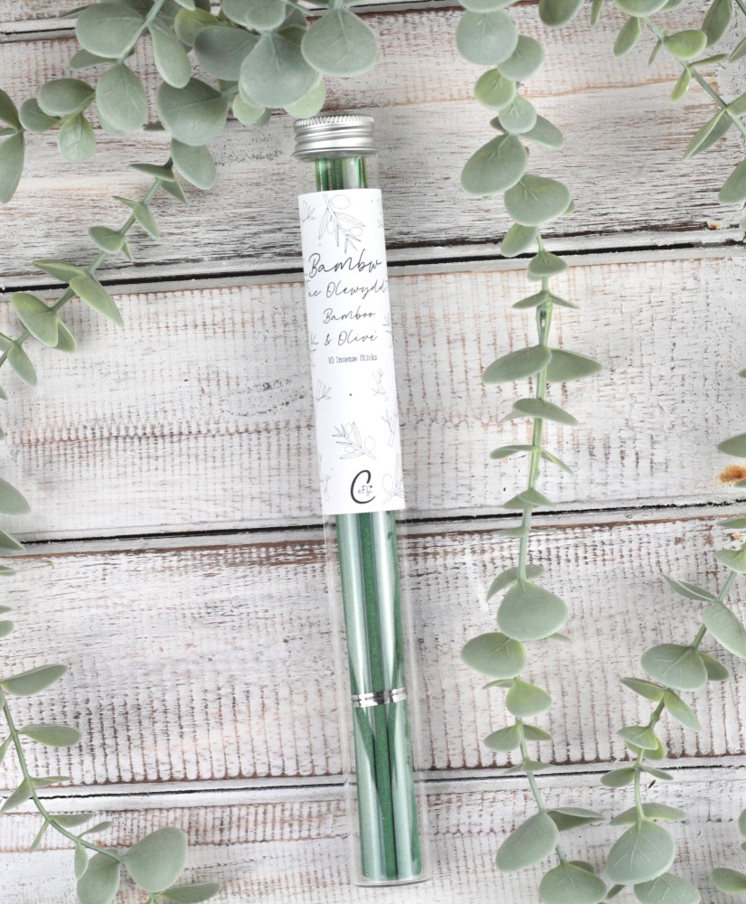 Bamboo & Olive Incense | Arogldarth Bambw ac Olewydd | CeFfi