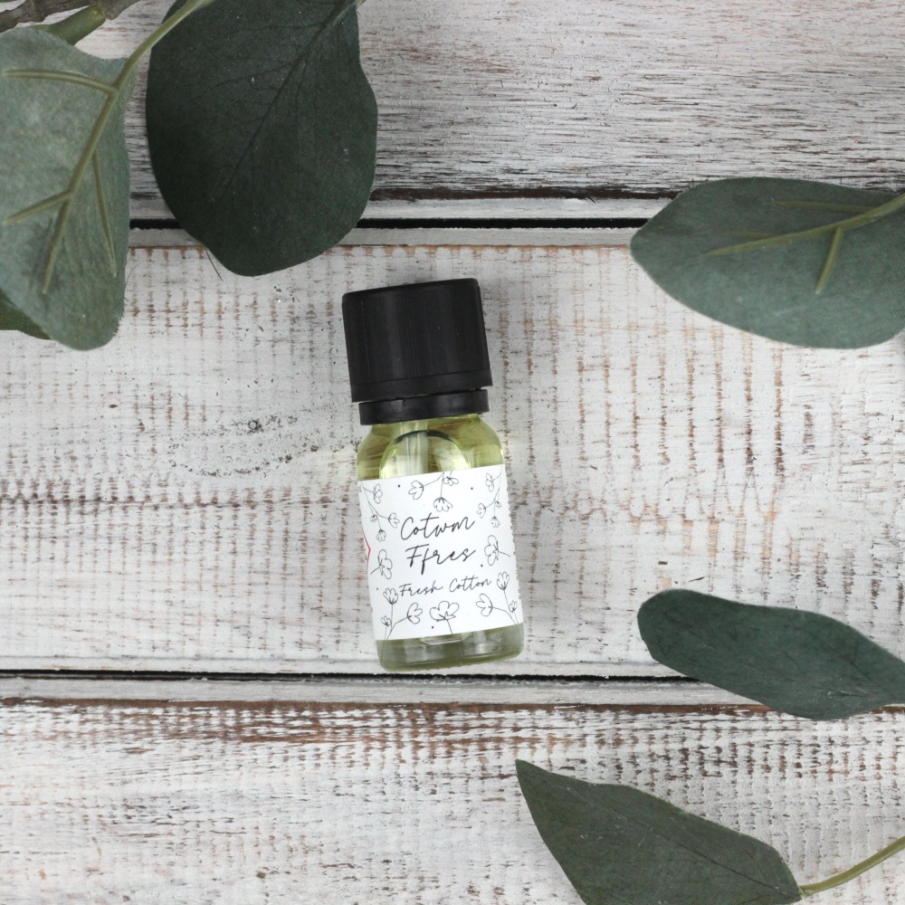 Fresh Cotton Fragrance Oil | Olew Persawr Cotwm Ffres | CeFfi