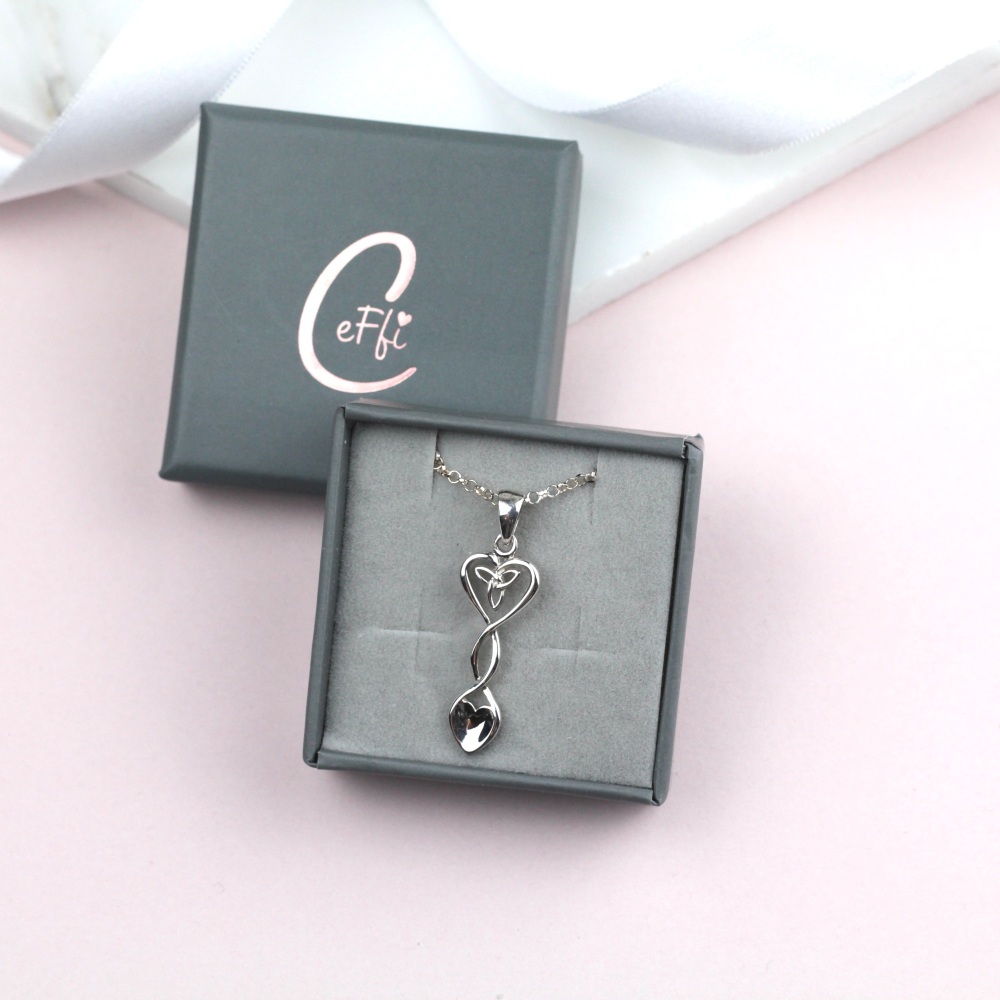 Cadwen Llwy Caru Arian | Love Spoon Sterling Silver 925 Necklace