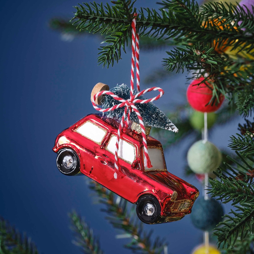 Mini Cooper Christmas Tree Hanging Decoration | Ginger Ray