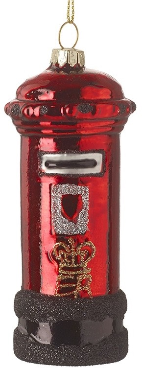 Red Post Box Christmas Tree Decoration