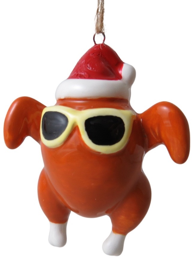 Ceramic Turkey Christmas Tree Decoration