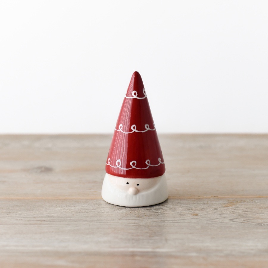 Ceramic Red Santa Decoration