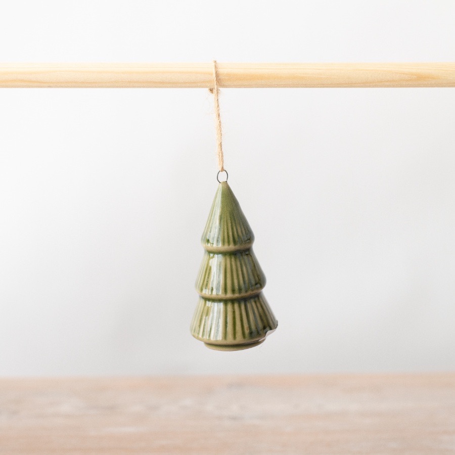 Green Tree Ceramic Hanging Decoration