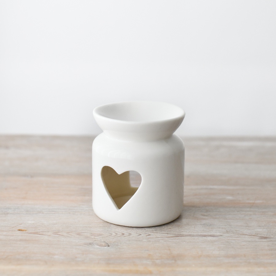 Ceramic Heart Wax or Oil Burner