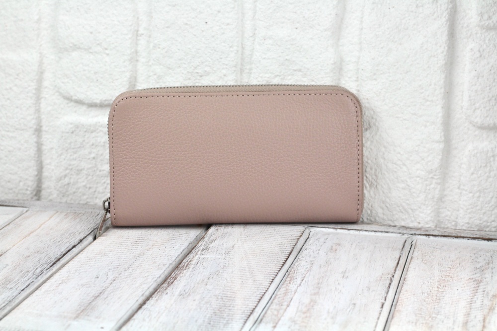 Pink Leather Purse