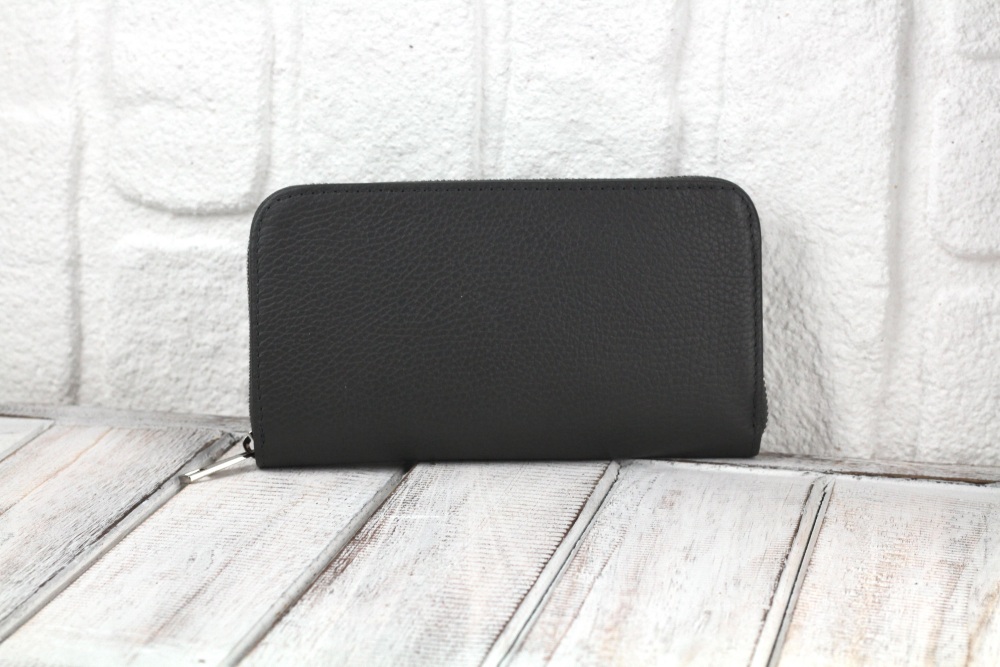 Black Leather Purse
