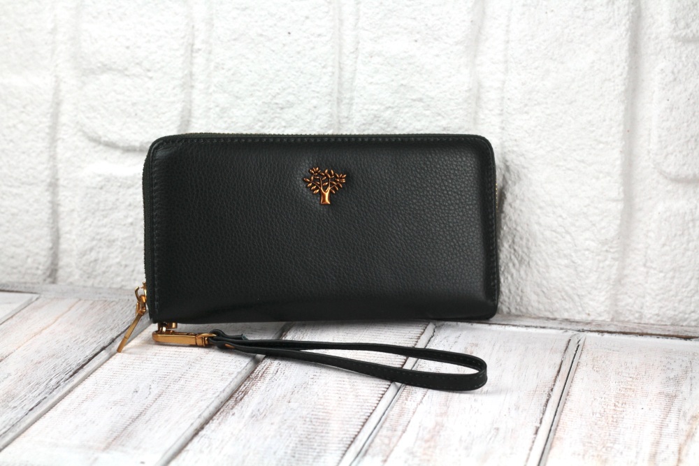 Green Tree Leather Purse