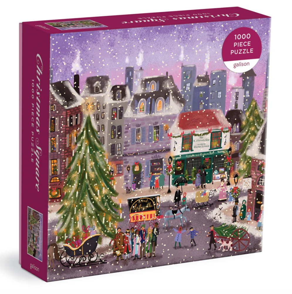 Galison Christmas Square 1000 Piece Jigsaw