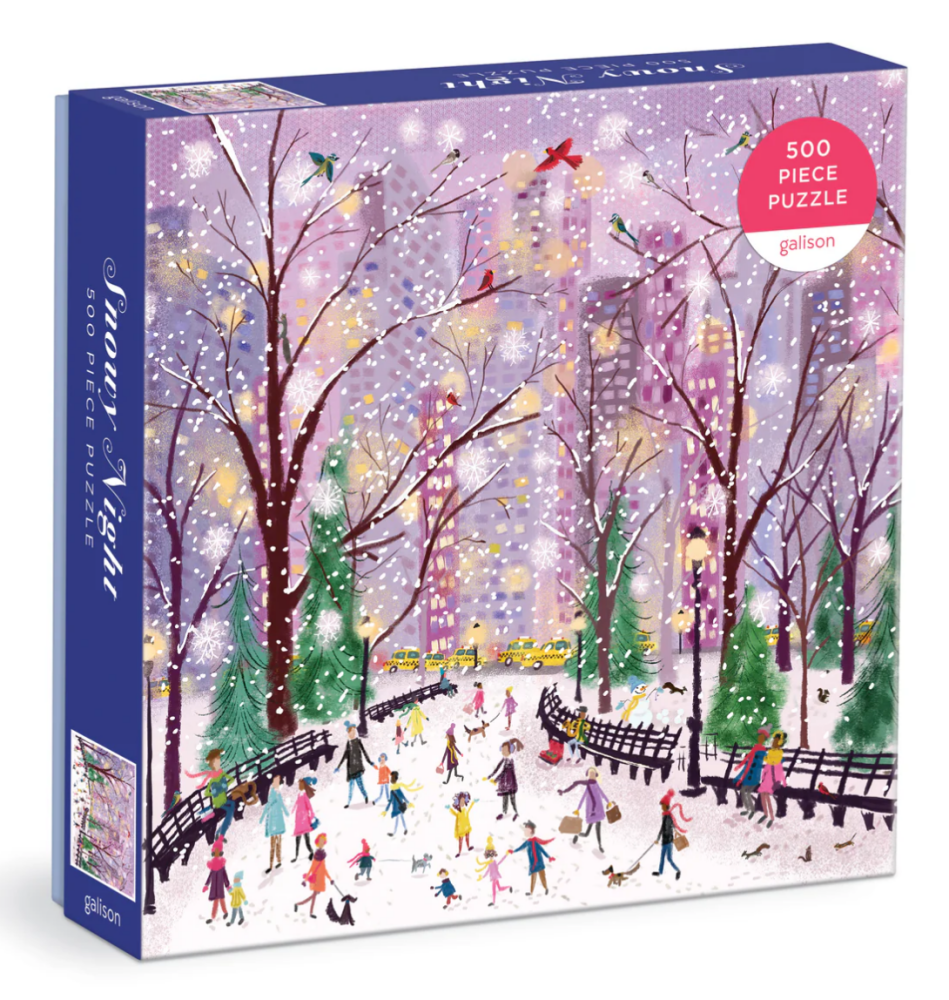 Galison Snowy Night 500 Piece Jigsaw