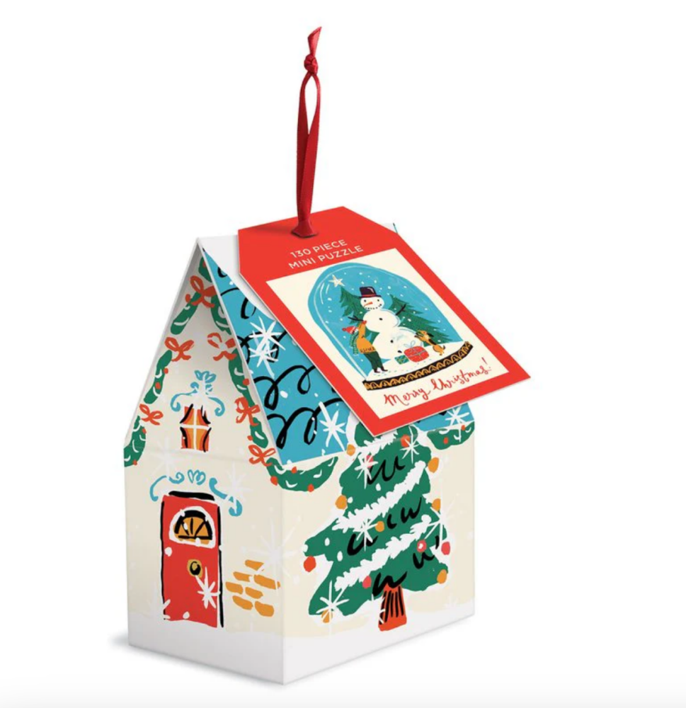 Galison Snowglobe 130 Piece Jigsaw Hanging Ornament Gift