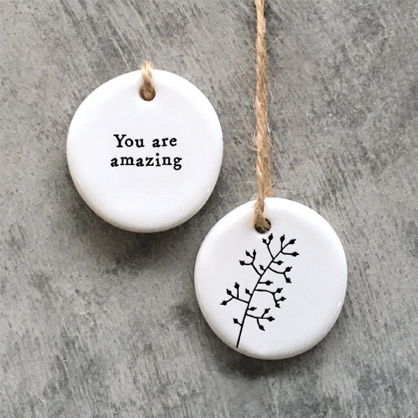 You are amazing Ceramic Hanging Decoration | East of India