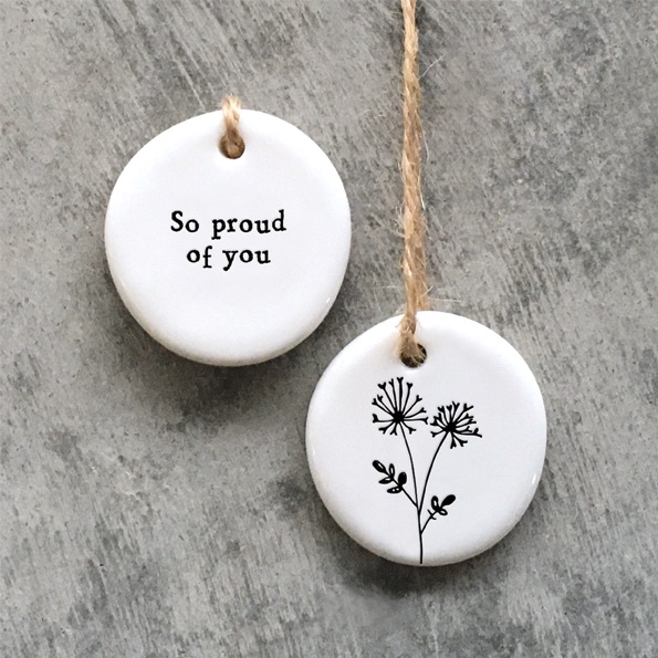 So proud of you Ceramic Hanging Decoration | East of India