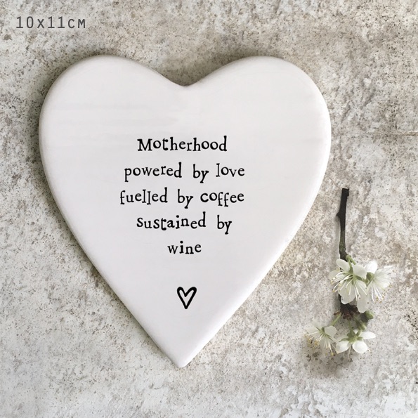Motherhood powered by love, fuelled by coffee Ceramic Coaster | East of India