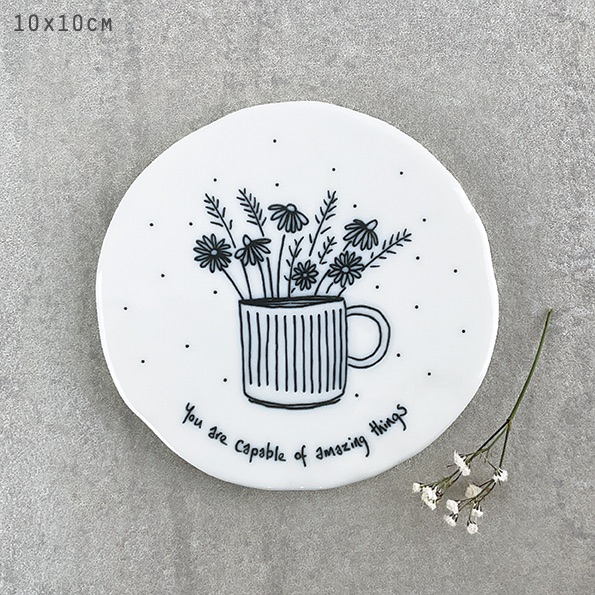 You are capable of amazing things Ceramic Coaster | East of India