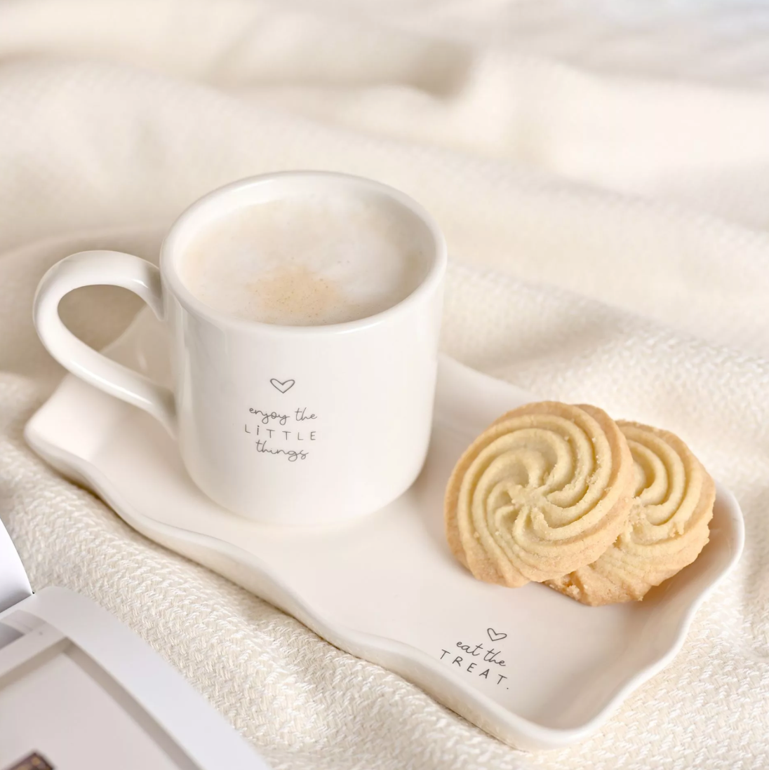 Enjoy the little things Mug and Tray Set