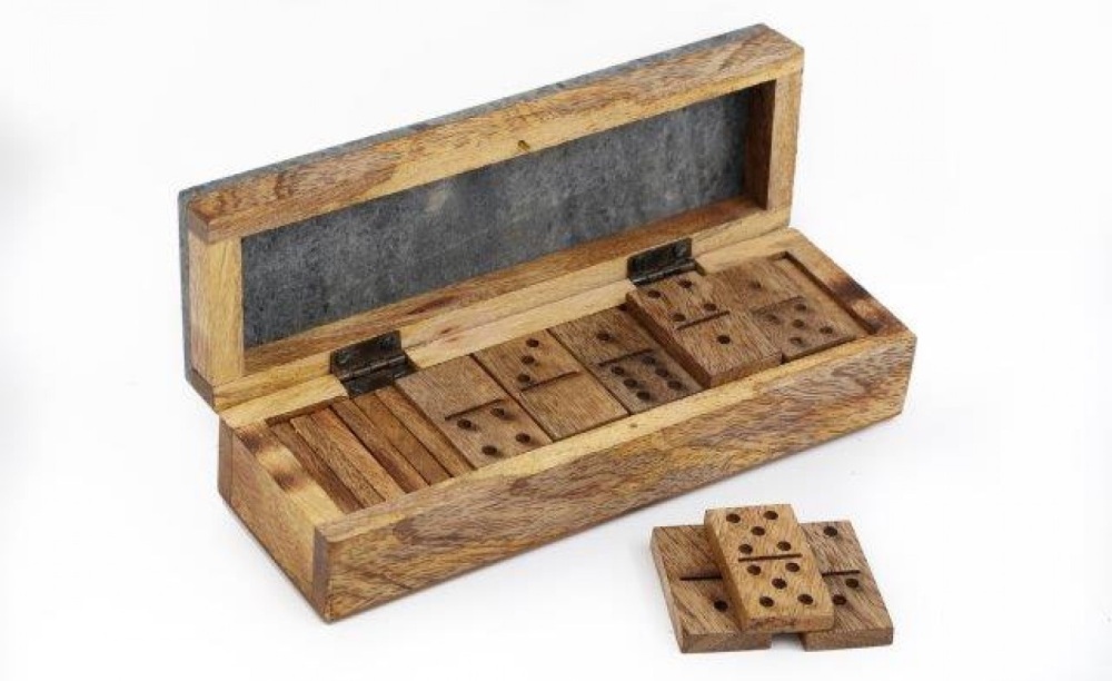 Marble & Wood Dominoes