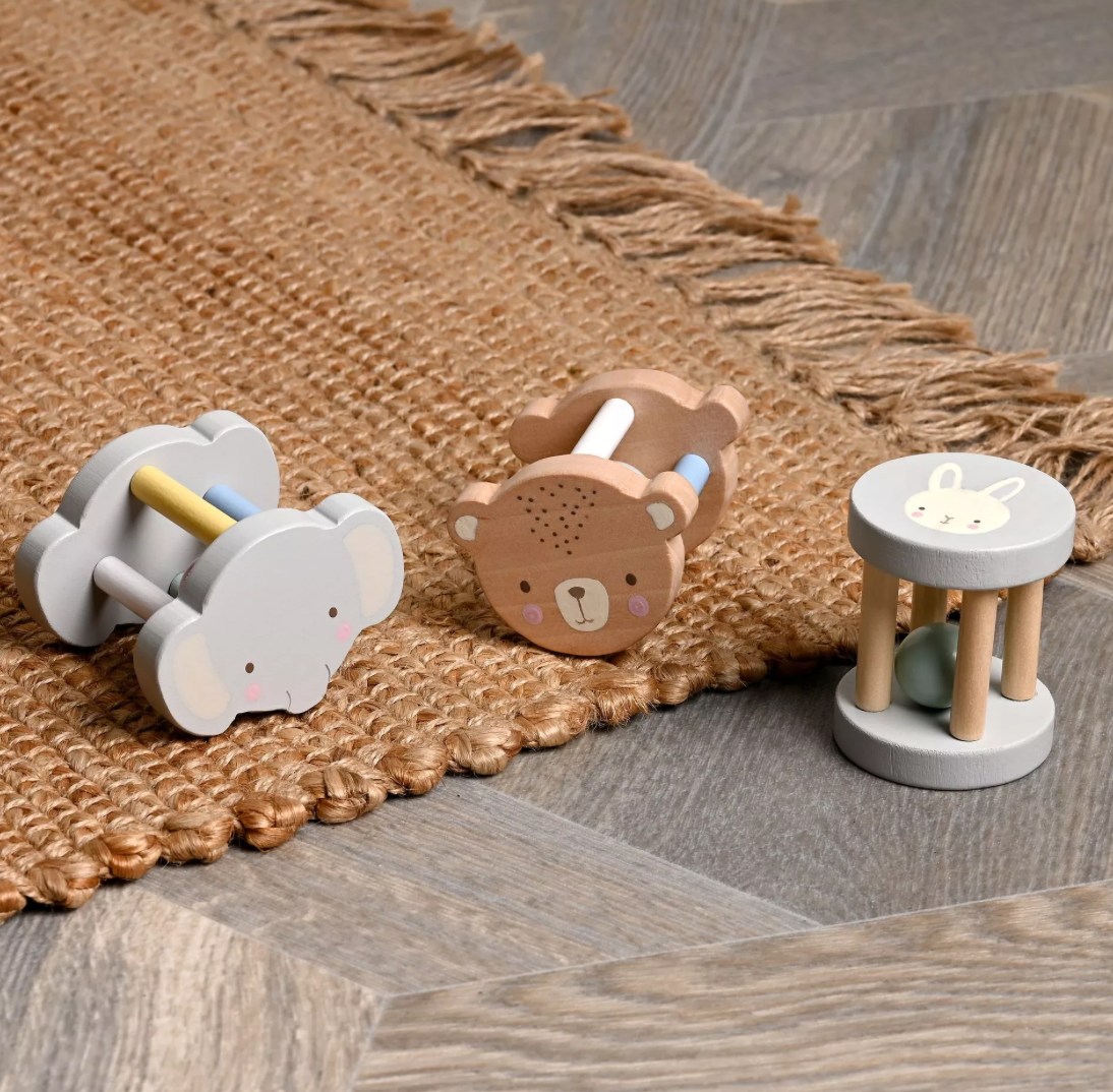 Wooden Animal Drum Toy