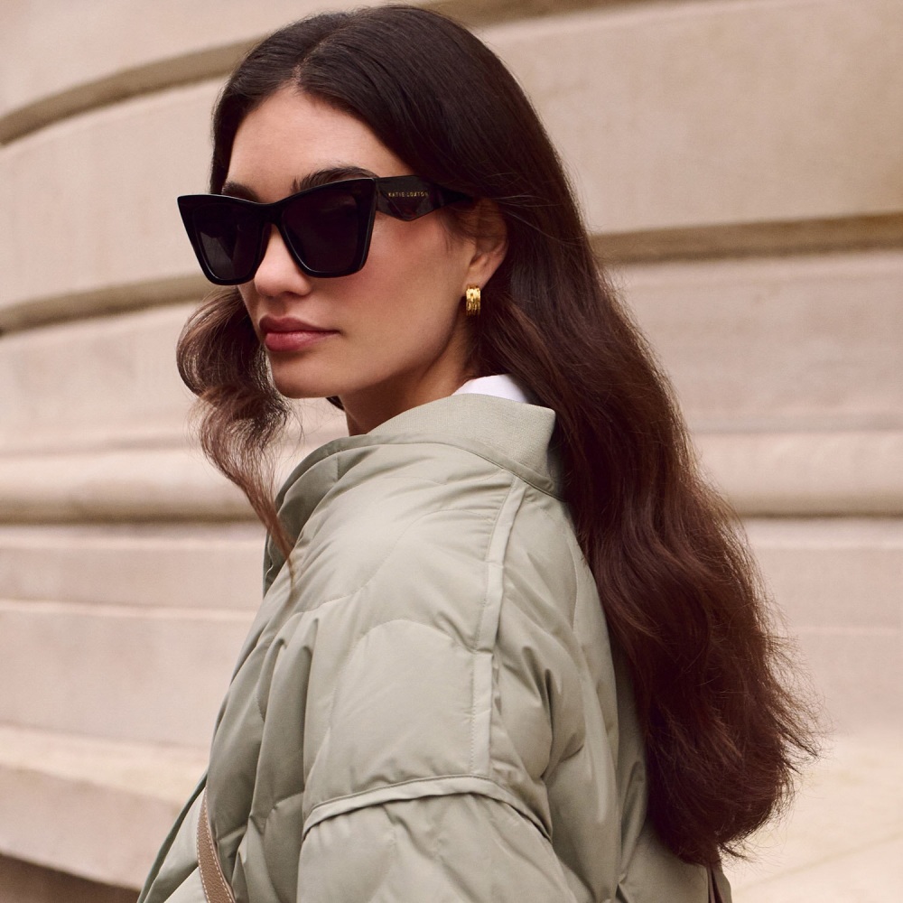 Porto Black Tortoiseshell Sunglasses - Katie Loxton