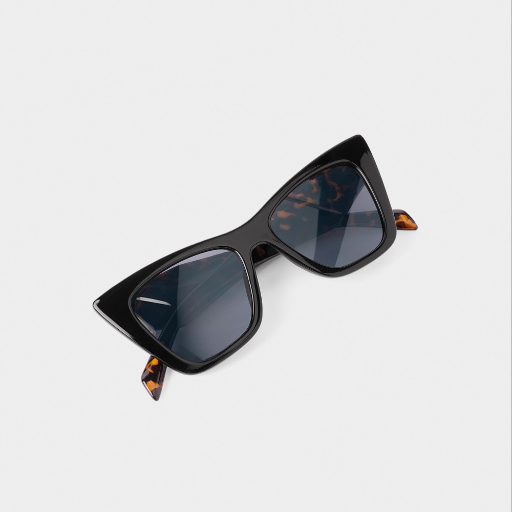 Porto Black Tortoiseshell Sunglasses - Katie Loxton
