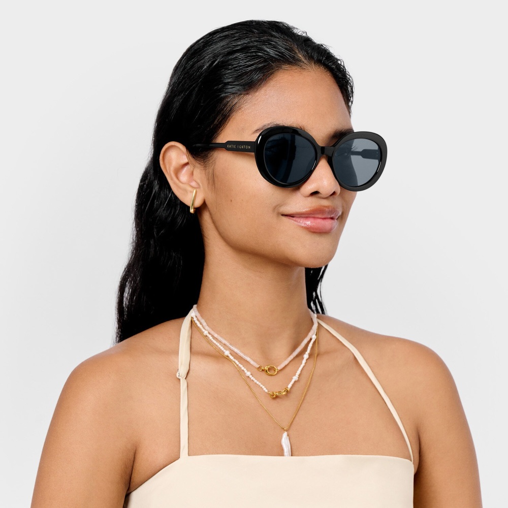 Rhodes Black Sunglasses - Katie Loxton