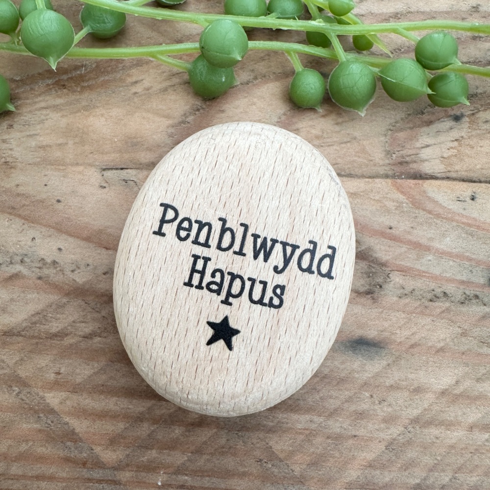 Tocyn Pren Penblwydd Hapus | Wooden Happy Birthday Token Gift