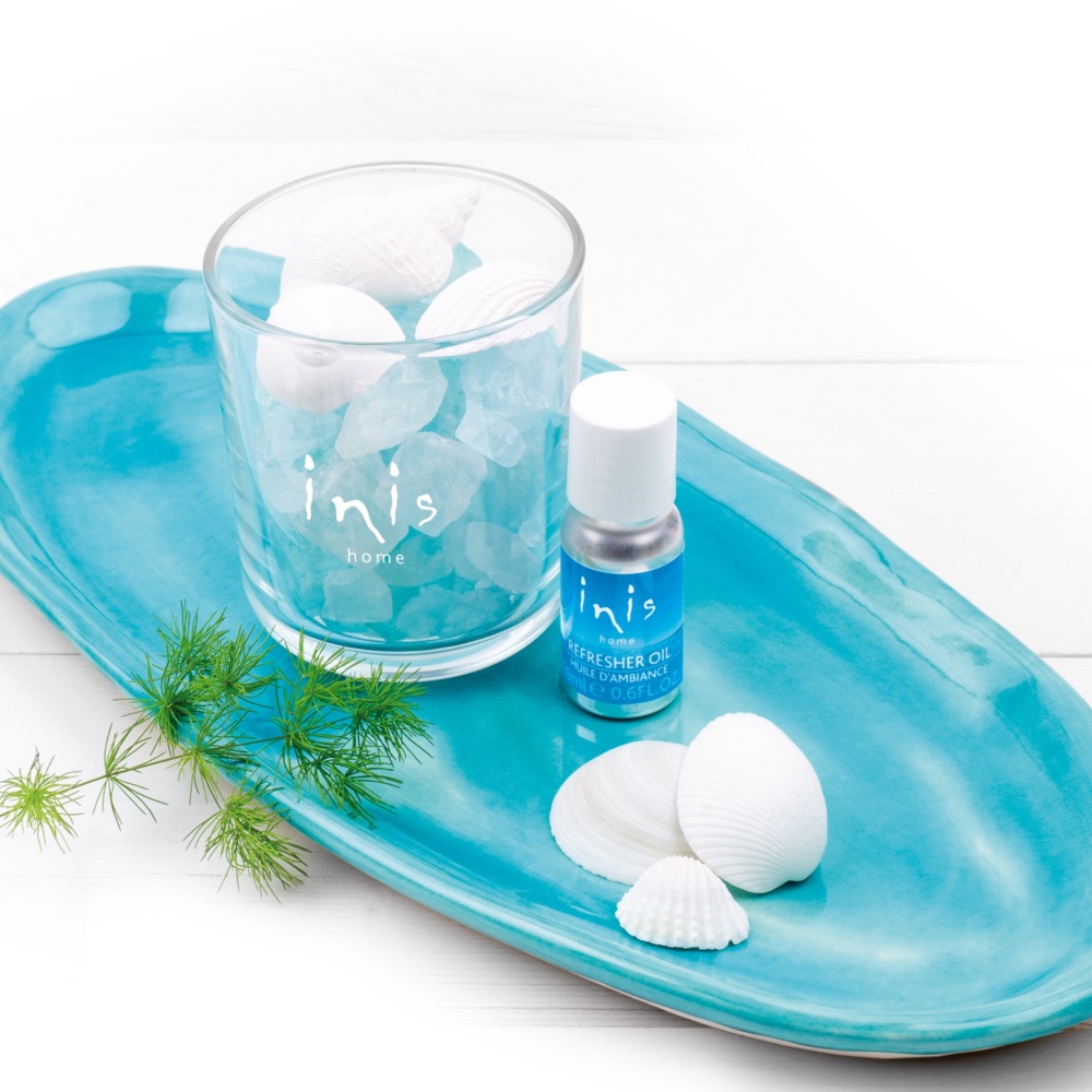 Inis Scented Seashells and Sea Glass Diffuser Decoration