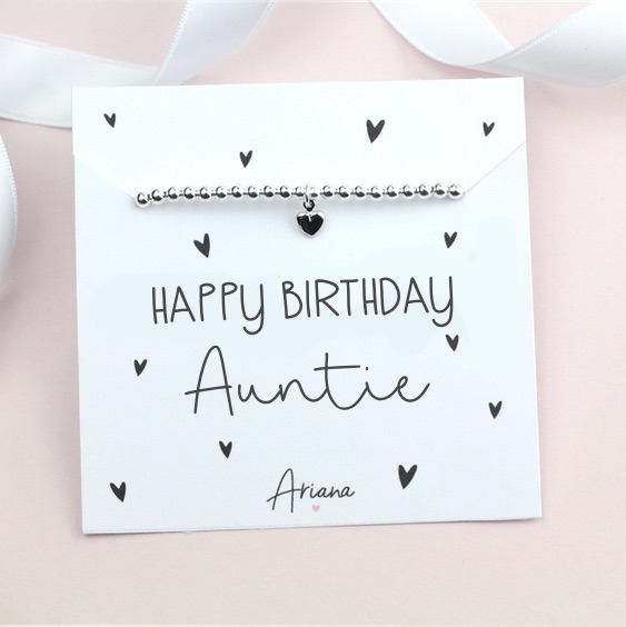 Happy Birthday Auntie Bracelet | Ariana Jewellery | Various Choice