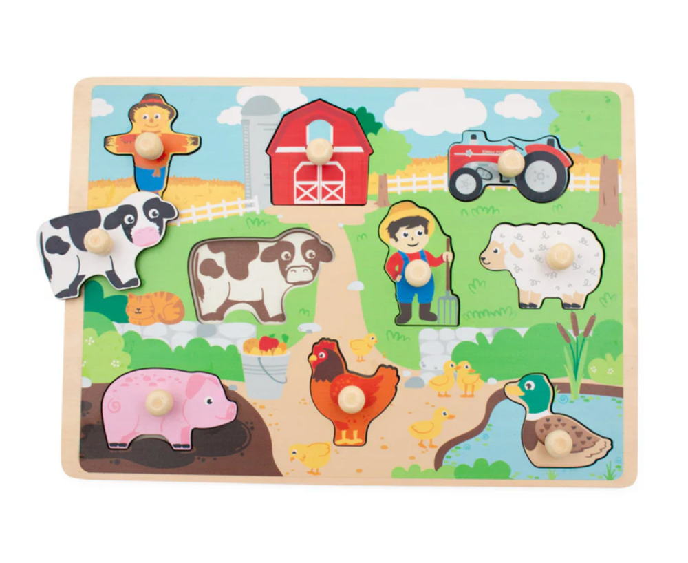 Farm Peg Puzzle | Wooden Toy