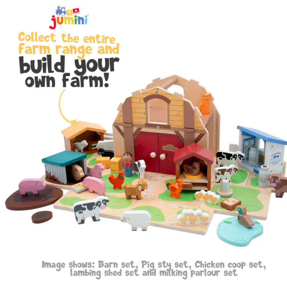 Wooden Milking Parlour Toy | Wooden Toy