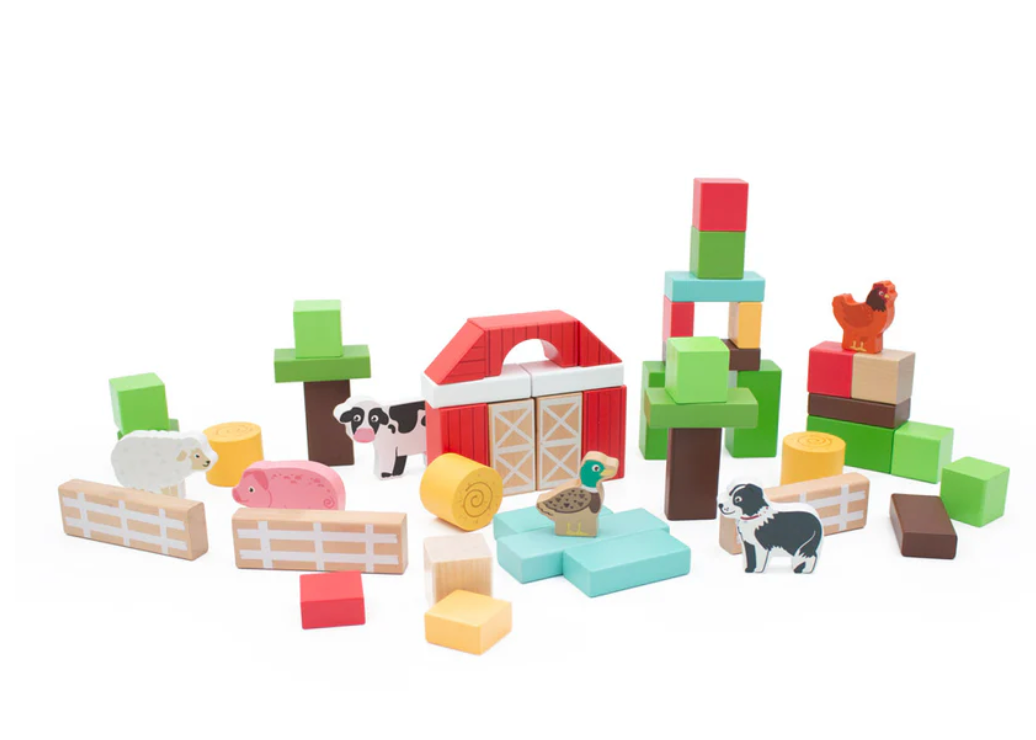 Wooden Farm Blocks Set | Wooden Toy