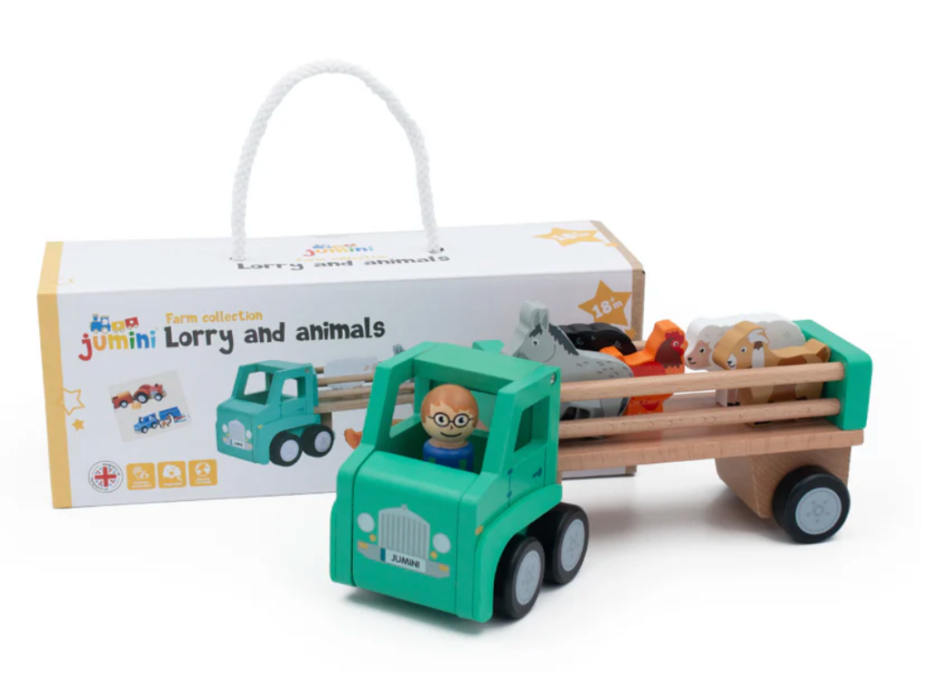 Wooden Farm Lorry Set | Wooden Toy